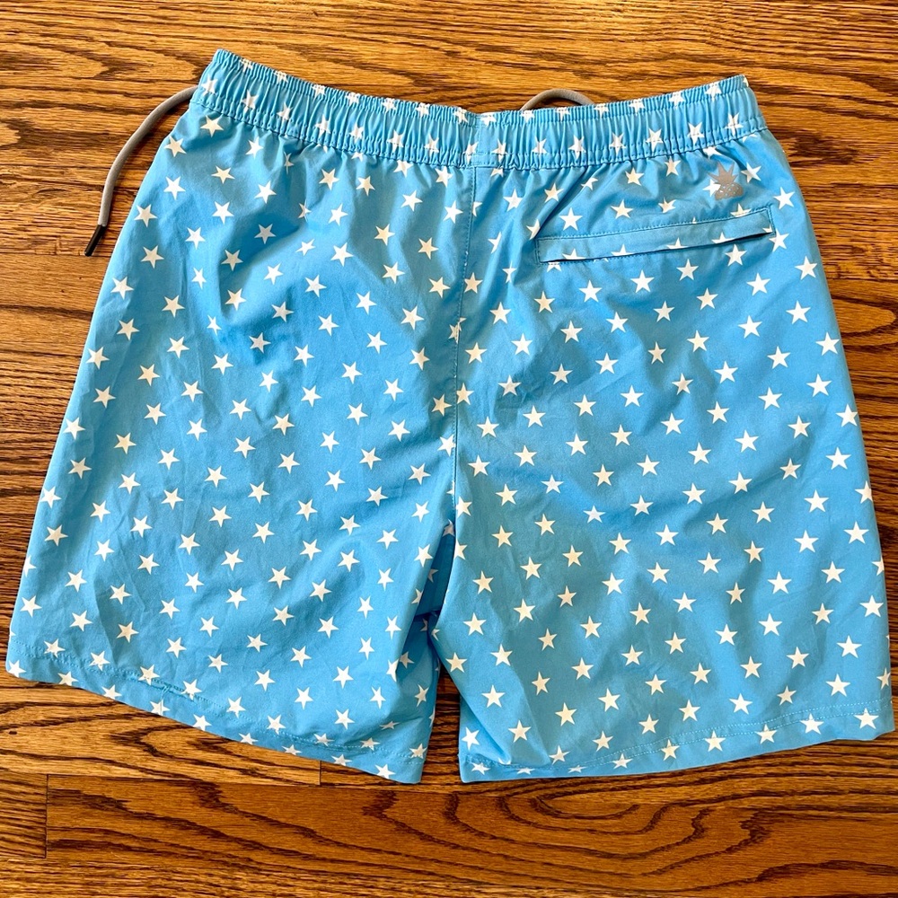 CHUBBIES Lined Classic Swim trunks - Blue star print - Picture 2 of 7